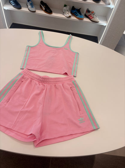 Coordinato Adidas top pink