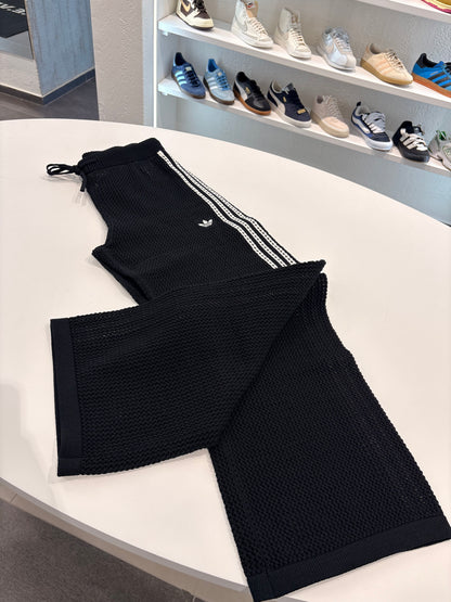 Pantalone traforato Adidas black