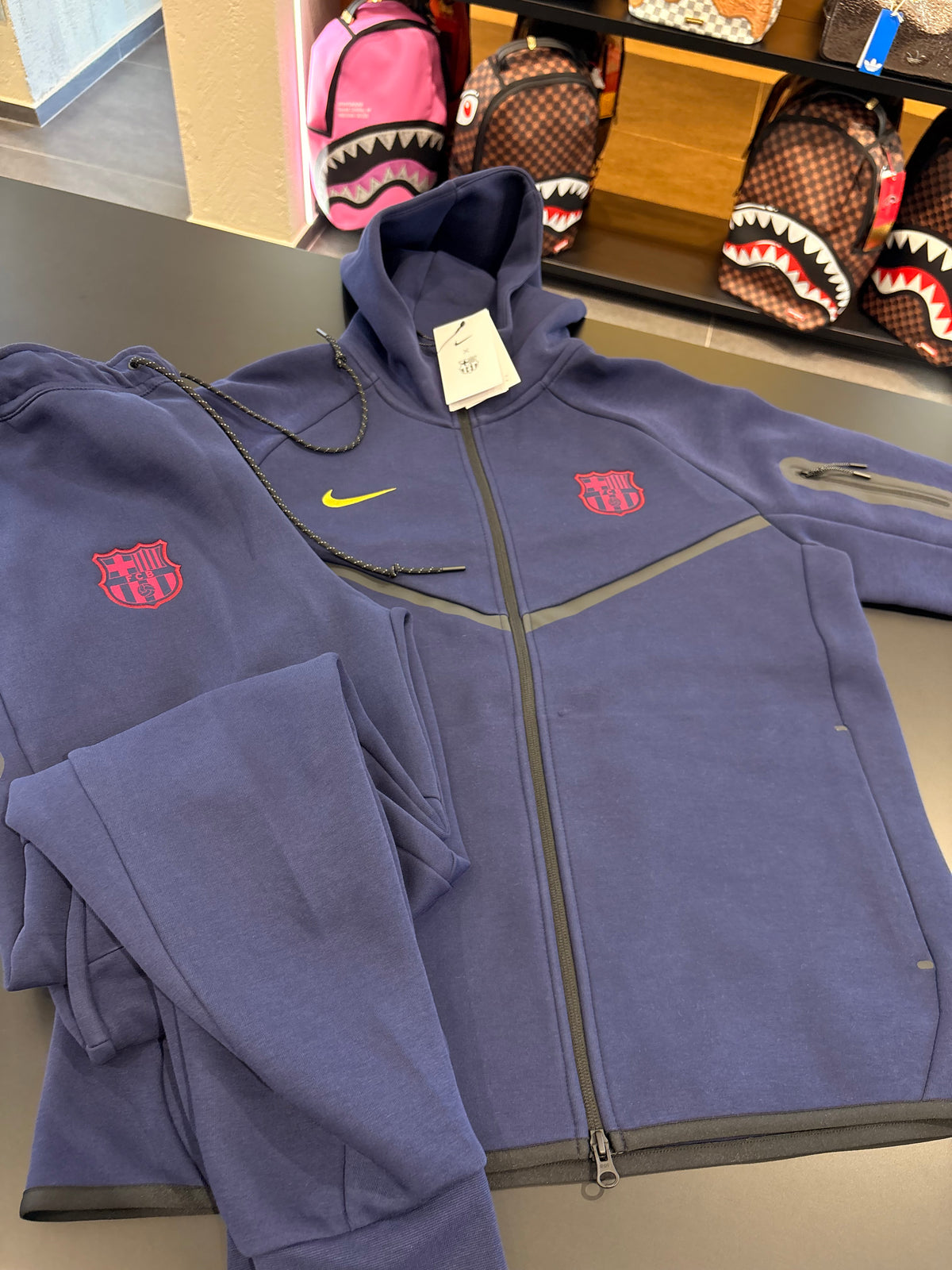 Tuta Nike tech Barcellona blu