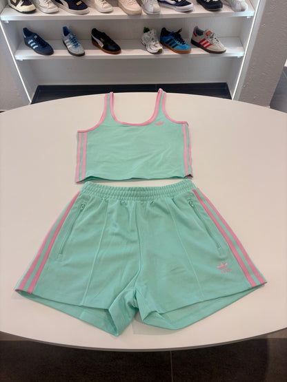 Coordinato Adidas top azzurro
