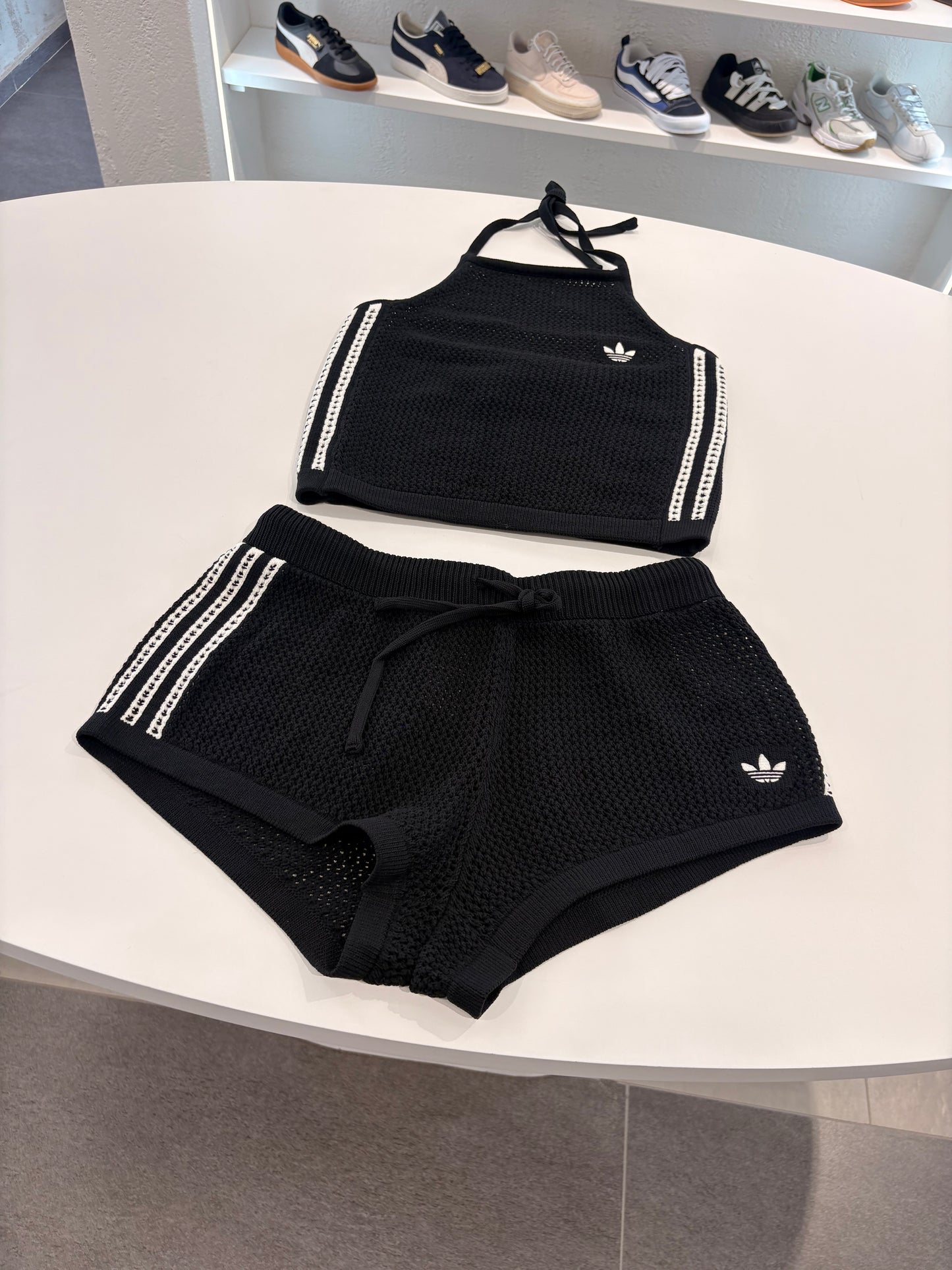 Coordinato traforato Adidas TOTAL black