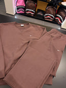 Tuta Nike prima linea unisex brown fondo largo plus elastico regolabile
