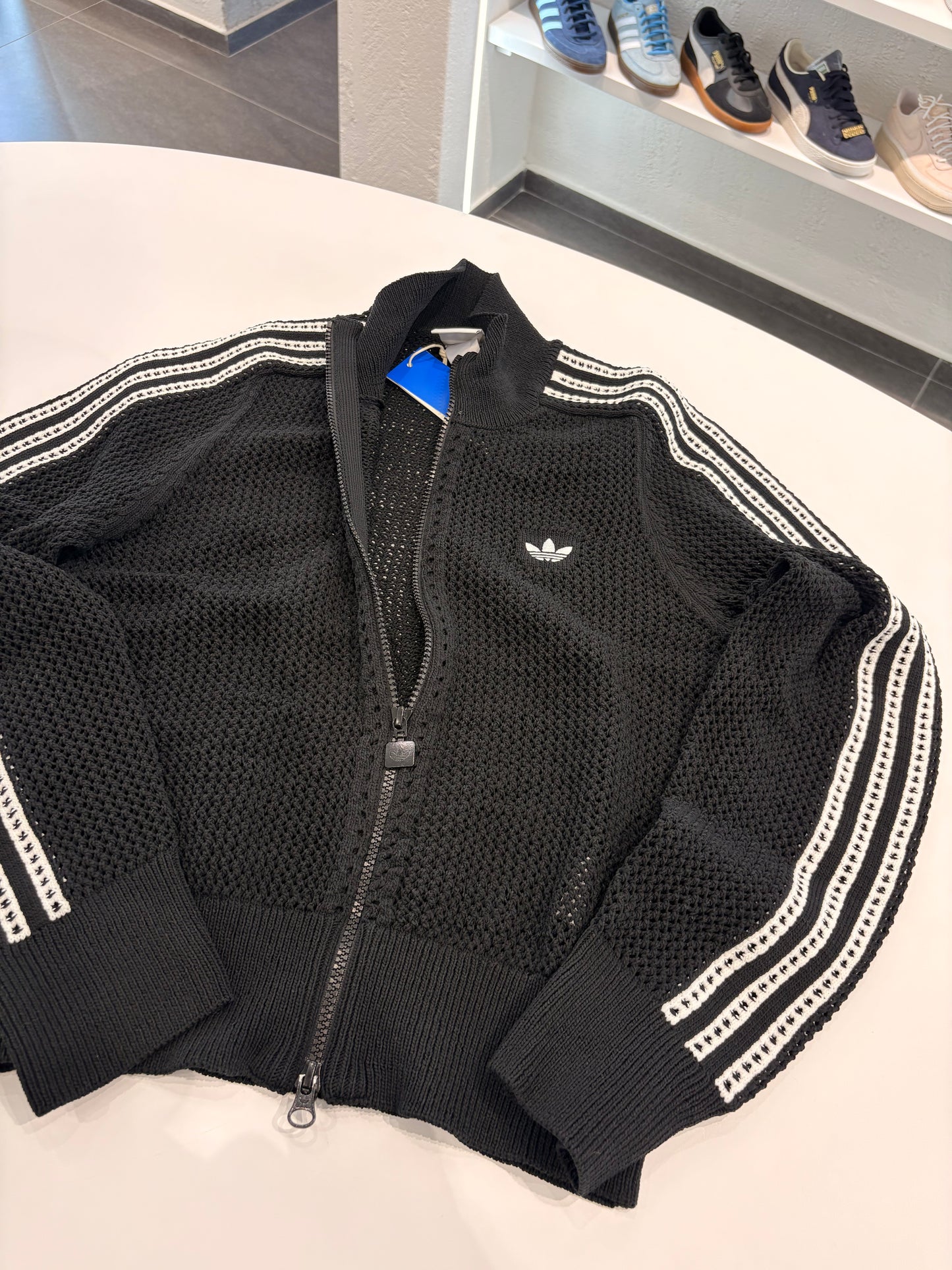 Giacca traforata Adidas black