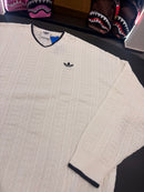 Maglione Adidas cloud white