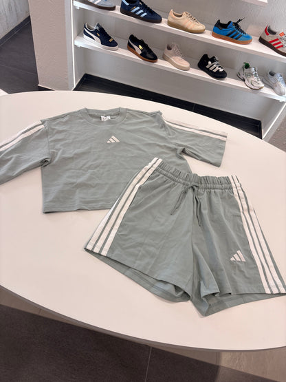 Coordinato Adidas donna crop simil grey