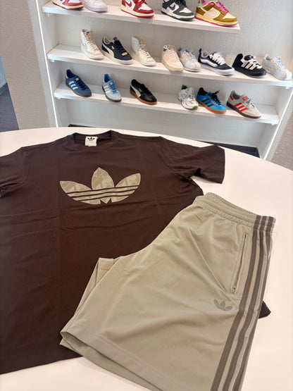 Coordinato Adidas brown logo monogramm