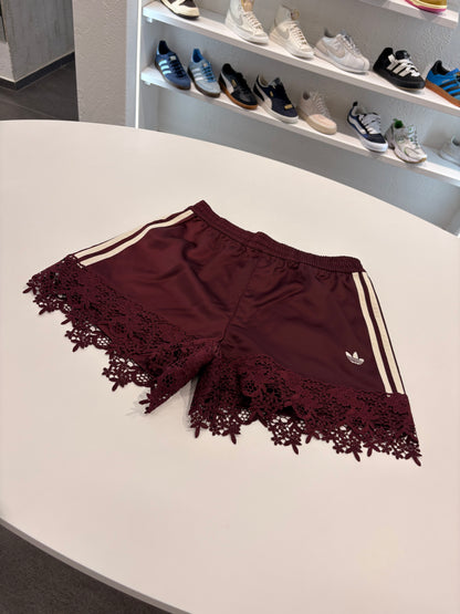 Shorts Adidas merletto bordeaux