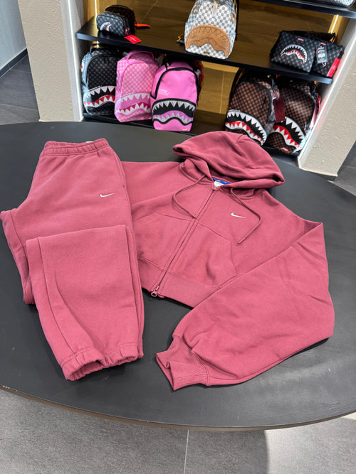 Tuta Nike zip X oversize bordeaux
