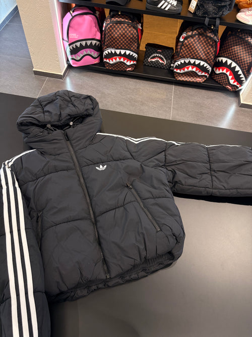 Bomber Puffer Adidas donna crop black