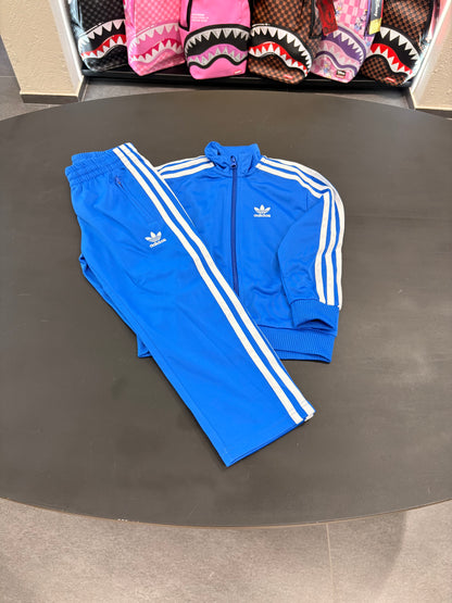 Tuta kids firebird Adidas 3lines blu
