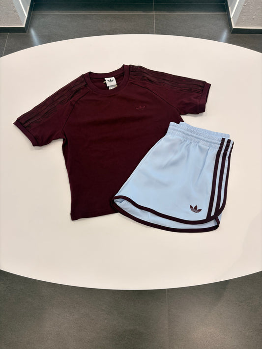 Coordinato Adidas bordeaux/ Sky