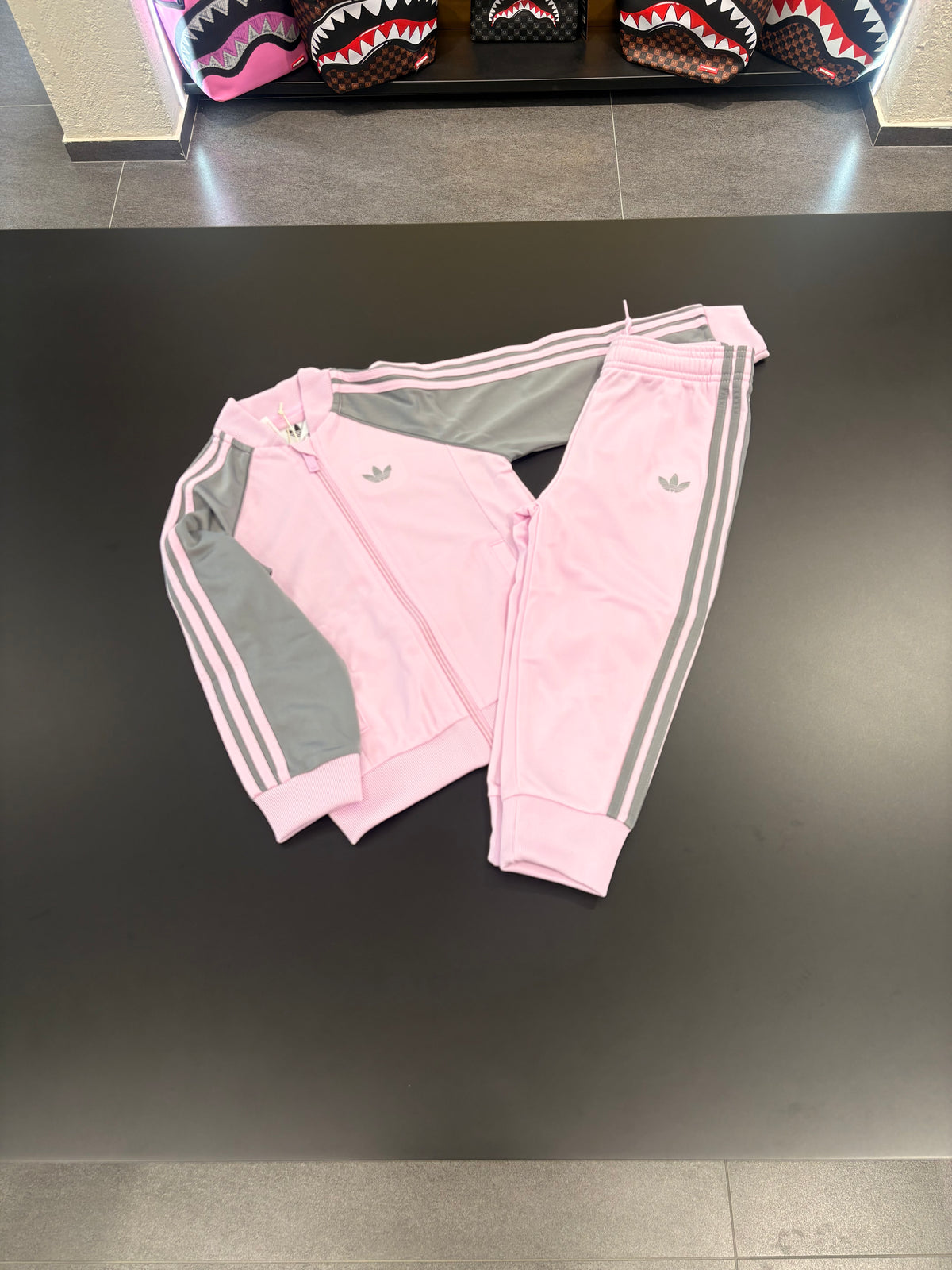 Tuta Adidas kids two color pink