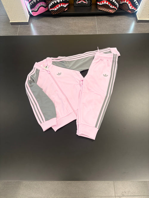 Tuta Adidas kids two color pink