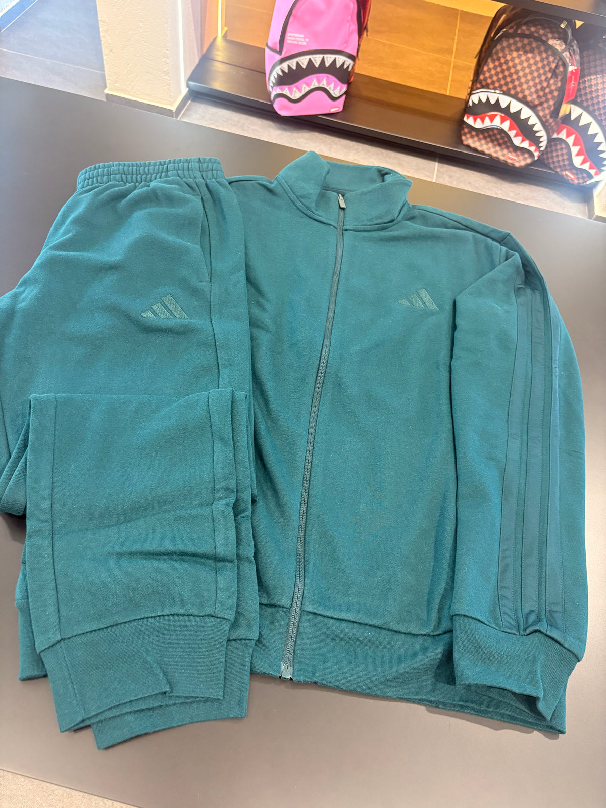 Tuta Adidas uomo verde petrolio