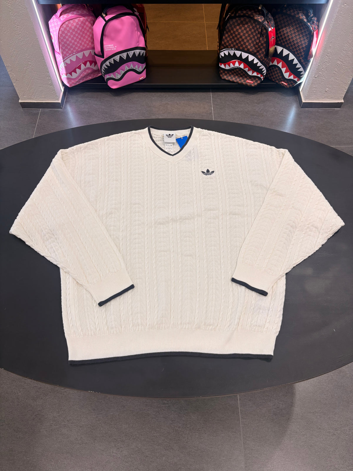 Maglione Adidas cloud white