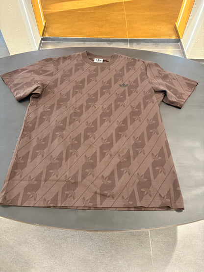 T-shirt brown Adidas monogram