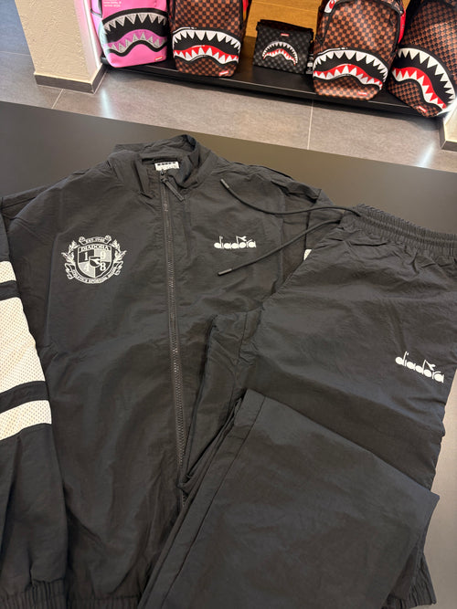 Tuta Diadora uomo total black 2026/2027