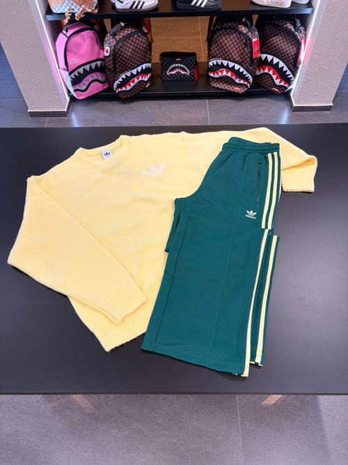 Coordinato Adidas yellow/green maglione