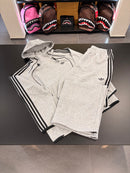 Tuta Adidas uomo grigia logo retroriflettente