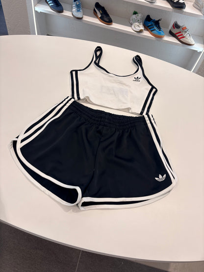 Coordinato Adidas canotta white Lines black