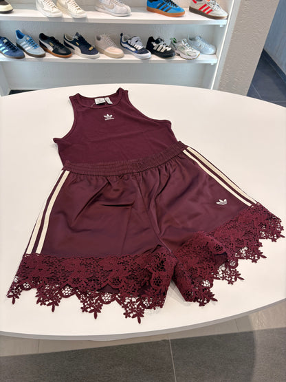 Coordinato Adidas merletto bordeaux
