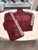 Tuta Adidas floreal 3Lines bordeaux zip