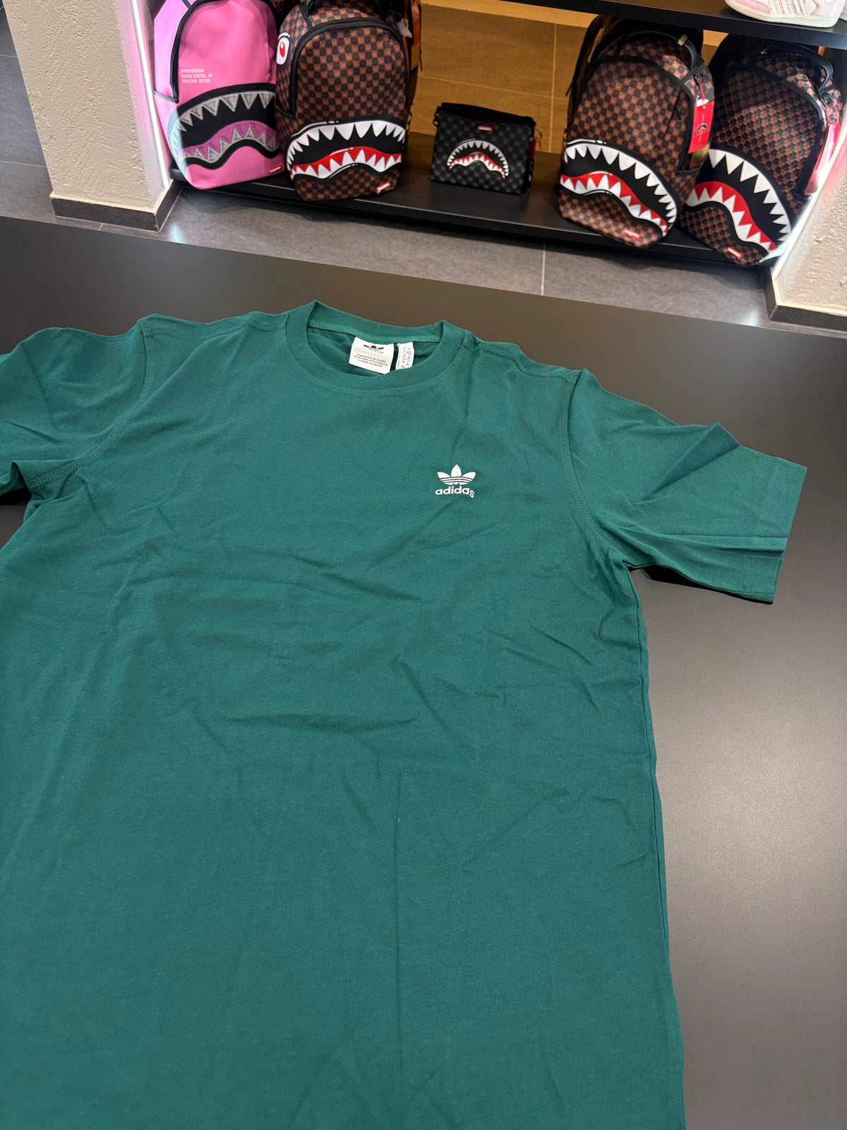 T-shirt Adidas basic verde scuro