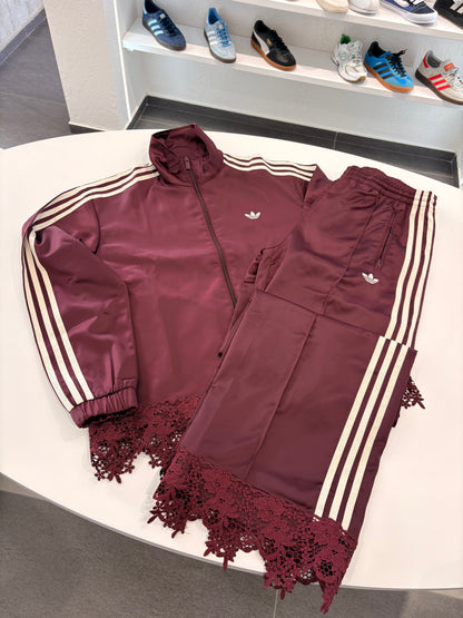 Tuta Adidas merletto SS2026/2027 Bordeaux