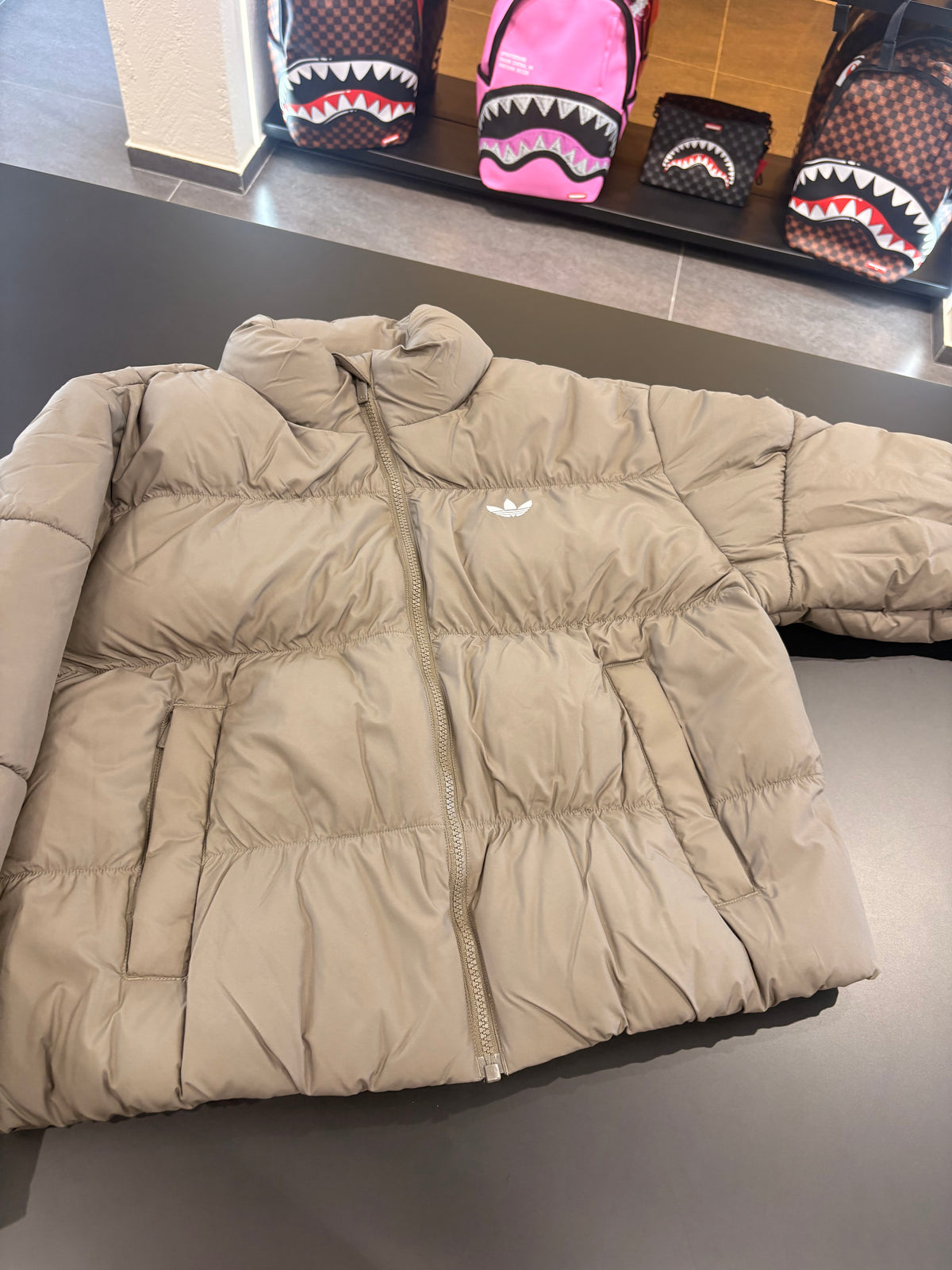 Bomber Adidas short JKT crop khaki