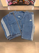 Tuta Adidas in denim blue uomo