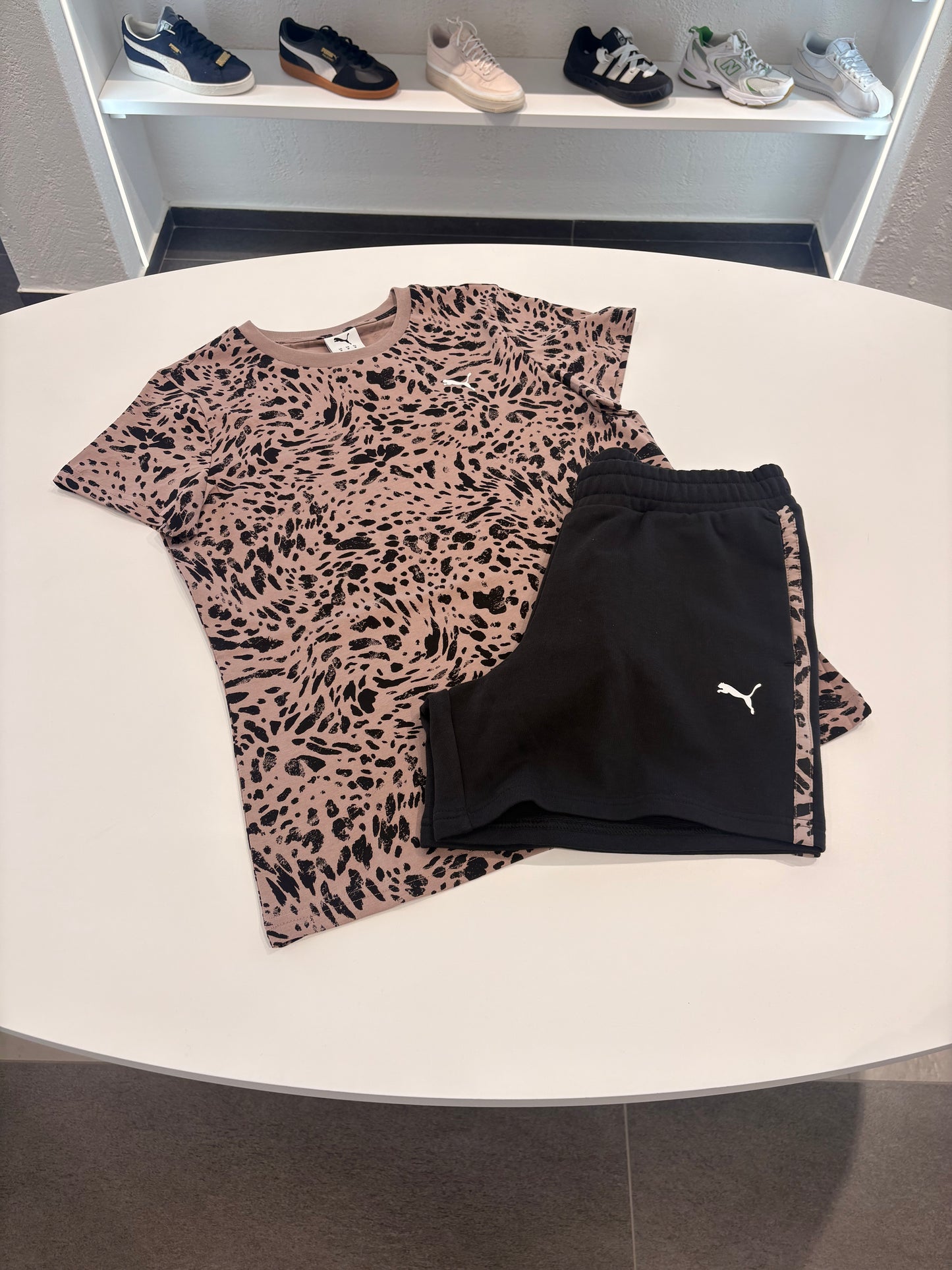 Coordinato puma black animalier