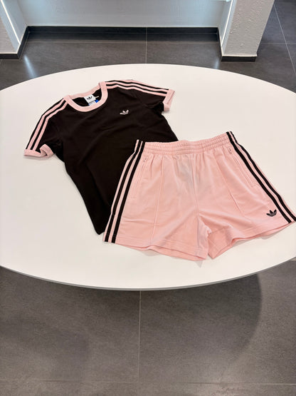 Coordinato slim fit brown sfum pink