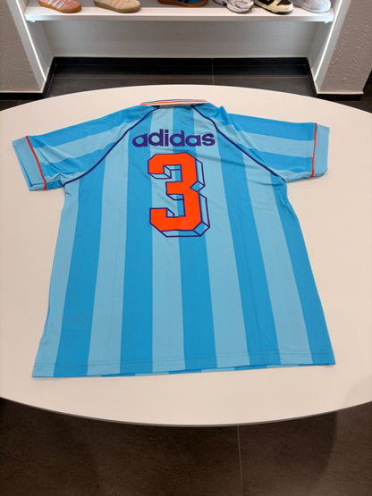 Polo Adidas unisex bright cyan oversize