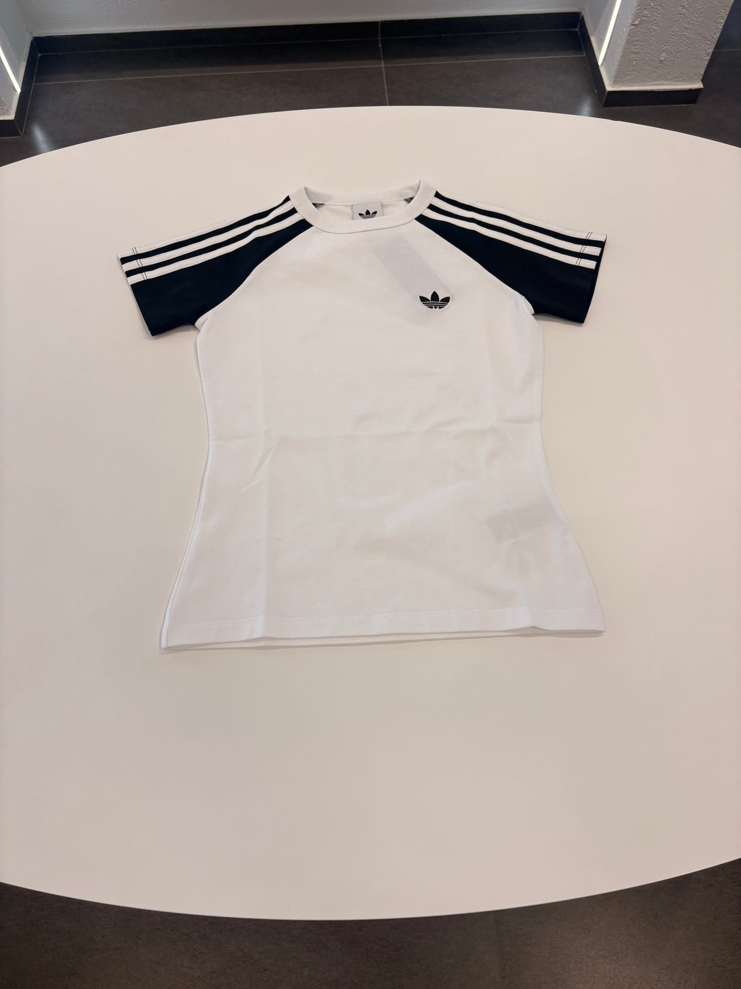 T-shirt Slim fit SST TEE black/white