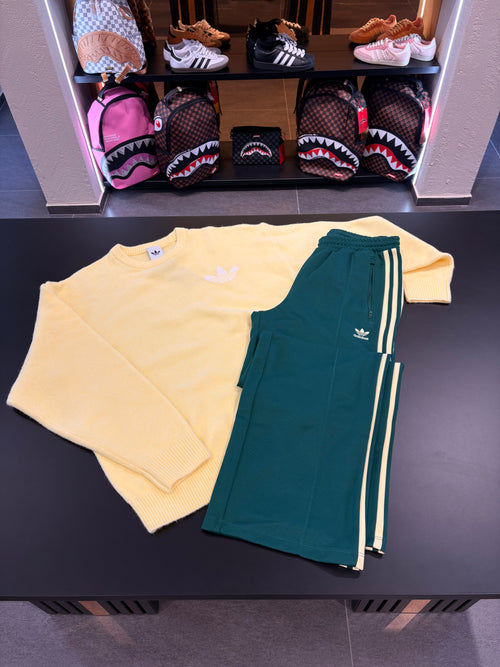 Coordinato Adidas yellow/green maglione
