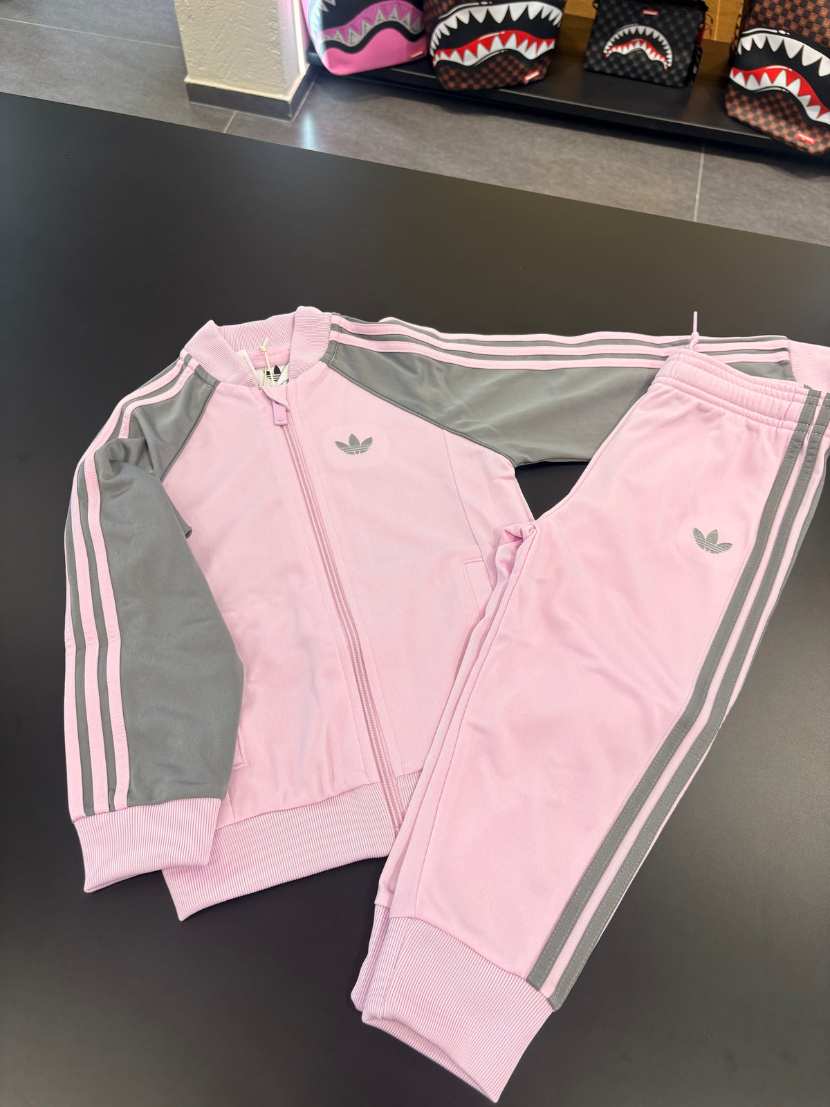 Tuta Adidas kids two color pink