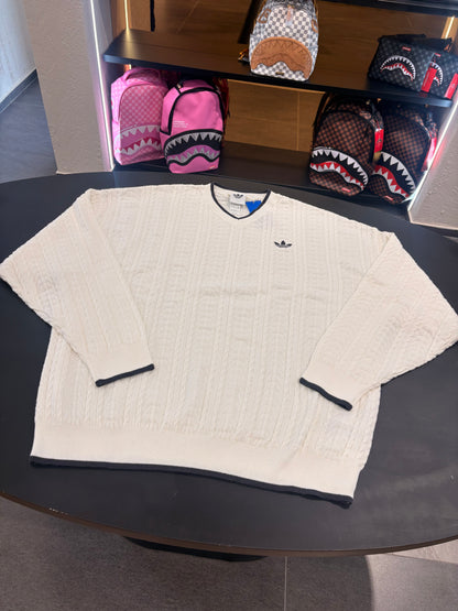 Maglione Adidas cloud white