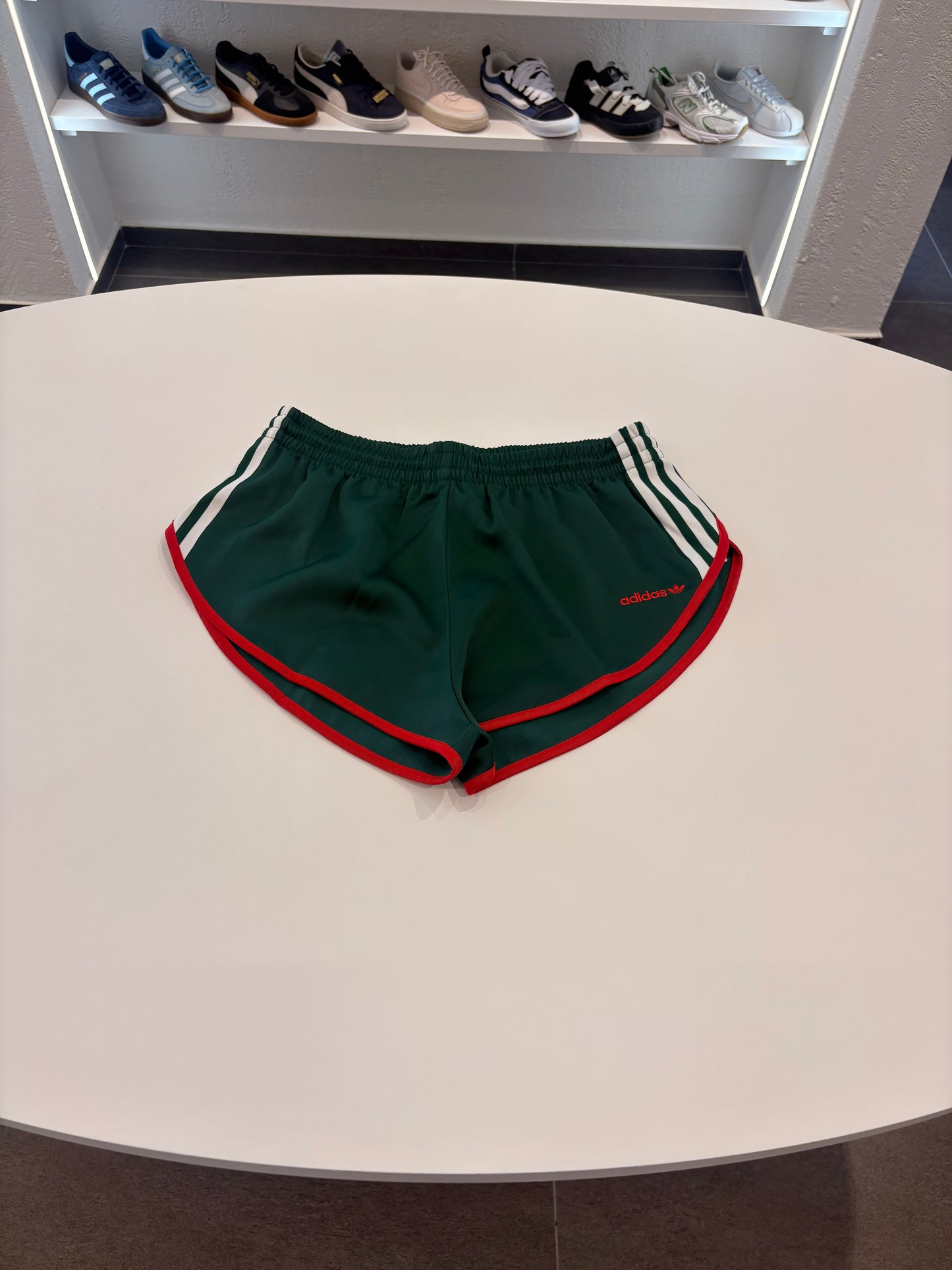 Shorts Adidas satin Green sfum red white