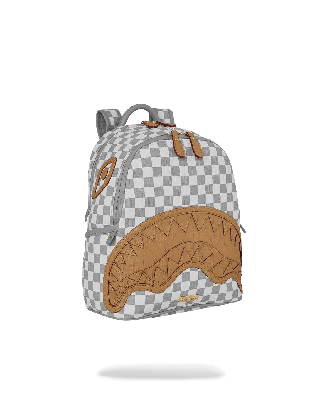 Zainetto embossed cream check SAVAGE