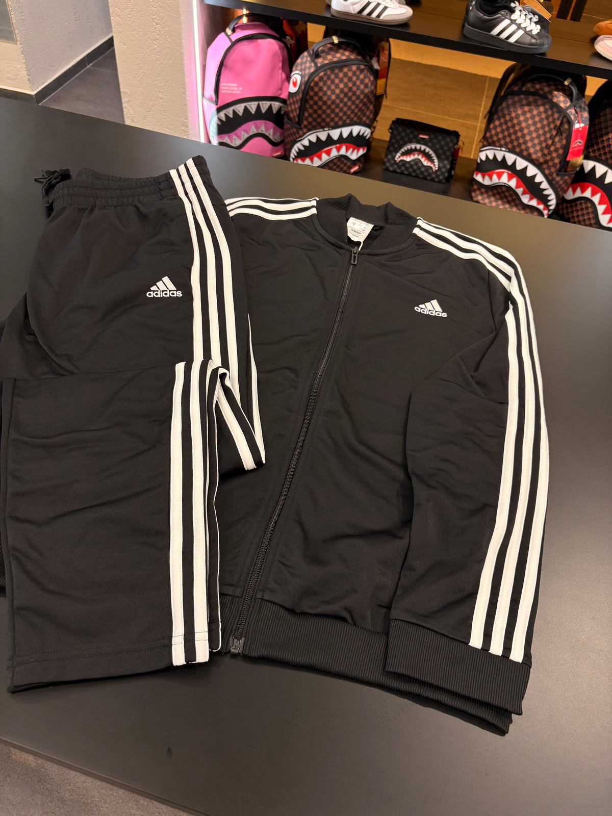 Tuta Adidas 3lines white acetata