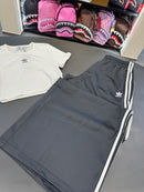 Coordinato Adidas Pant a zampa black 3stripes