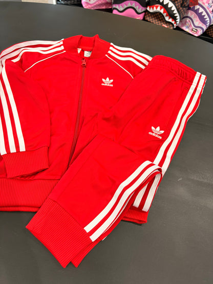 Tuta adidas kids 3lines Red