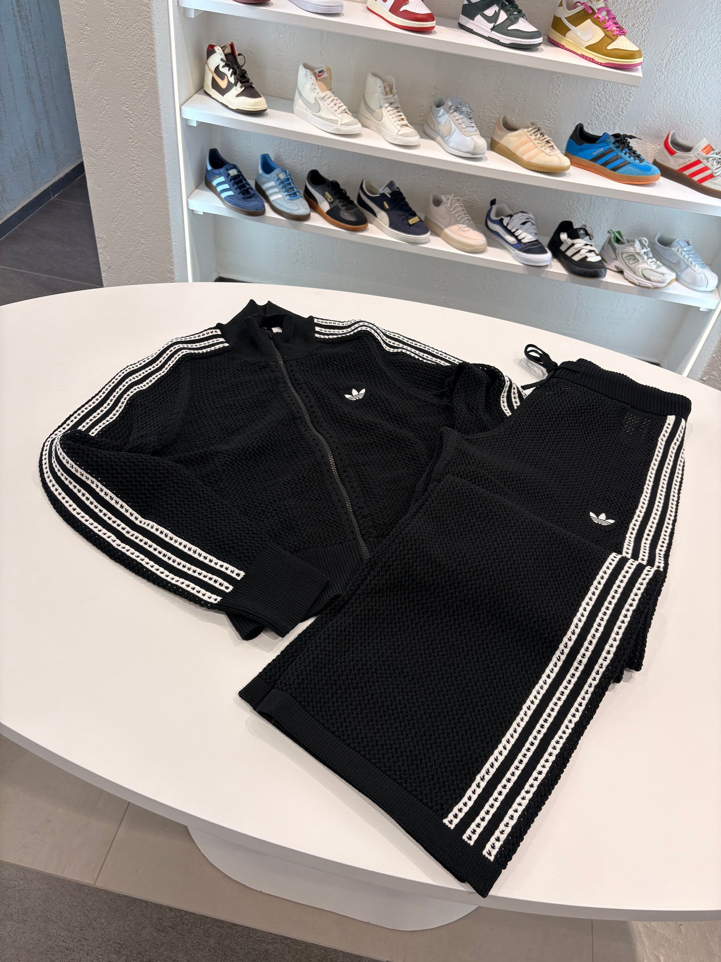 Coordinato traforato Adidas black
