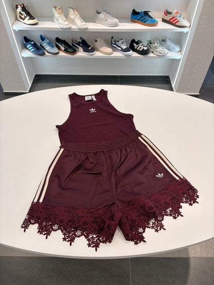 Coordinato Adidas merletto bordeaux