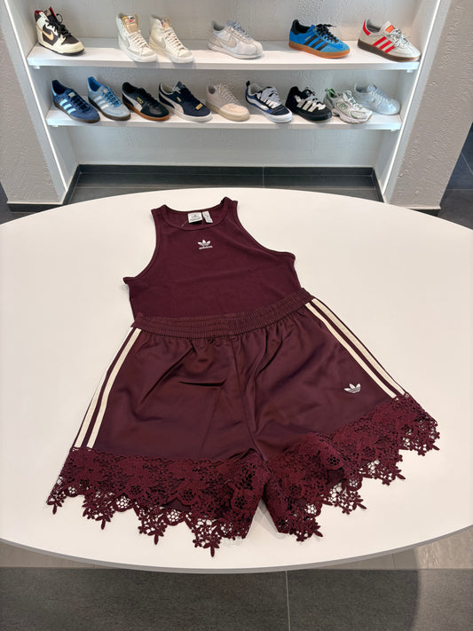 Coordinato Adidas merletto bordeaux