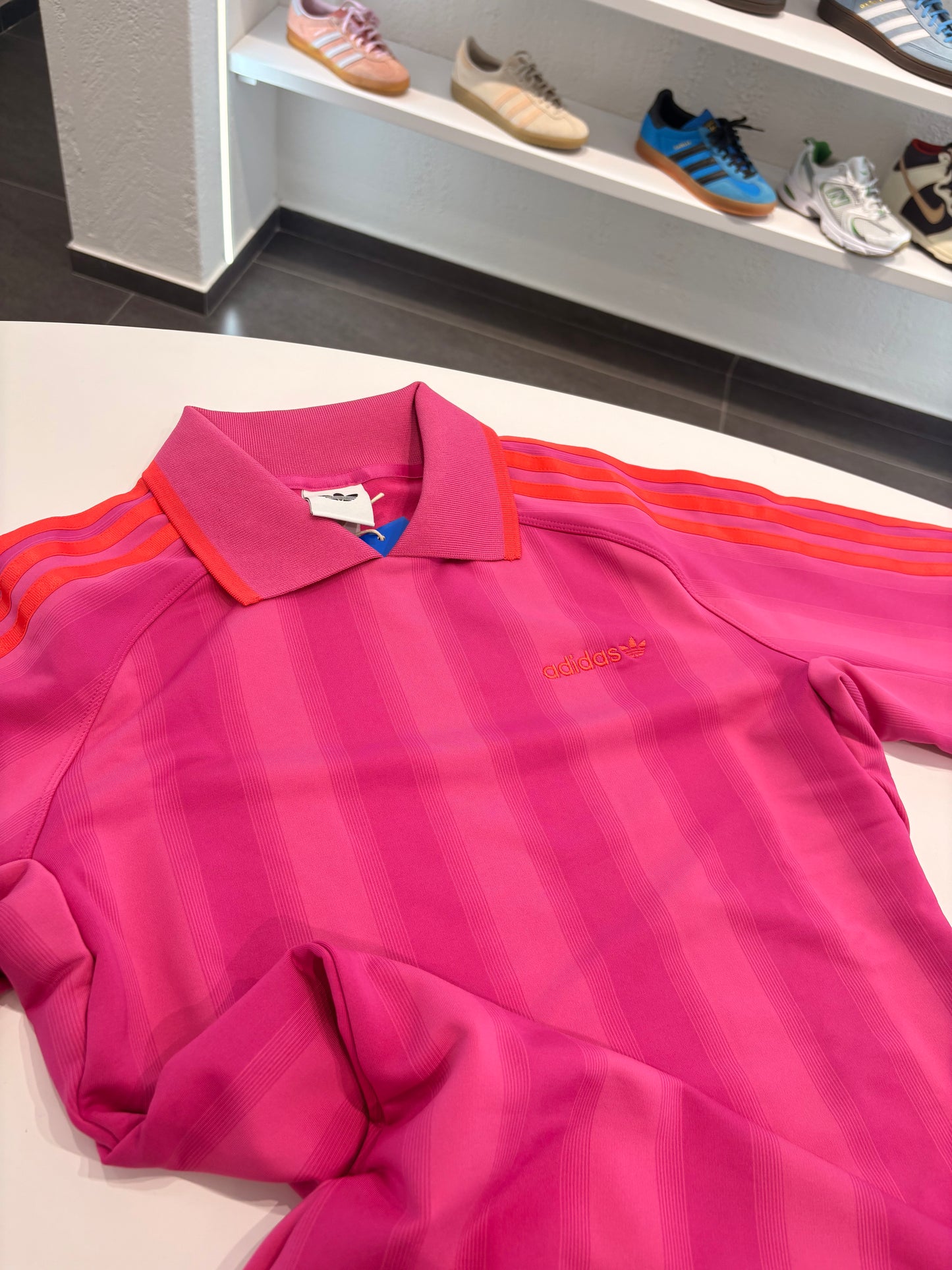 Vestito di maglina Adidas FOOTIE FUCSIA