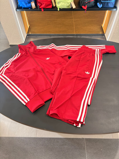 Tuta Adidas firebird Classic crop bordeaux