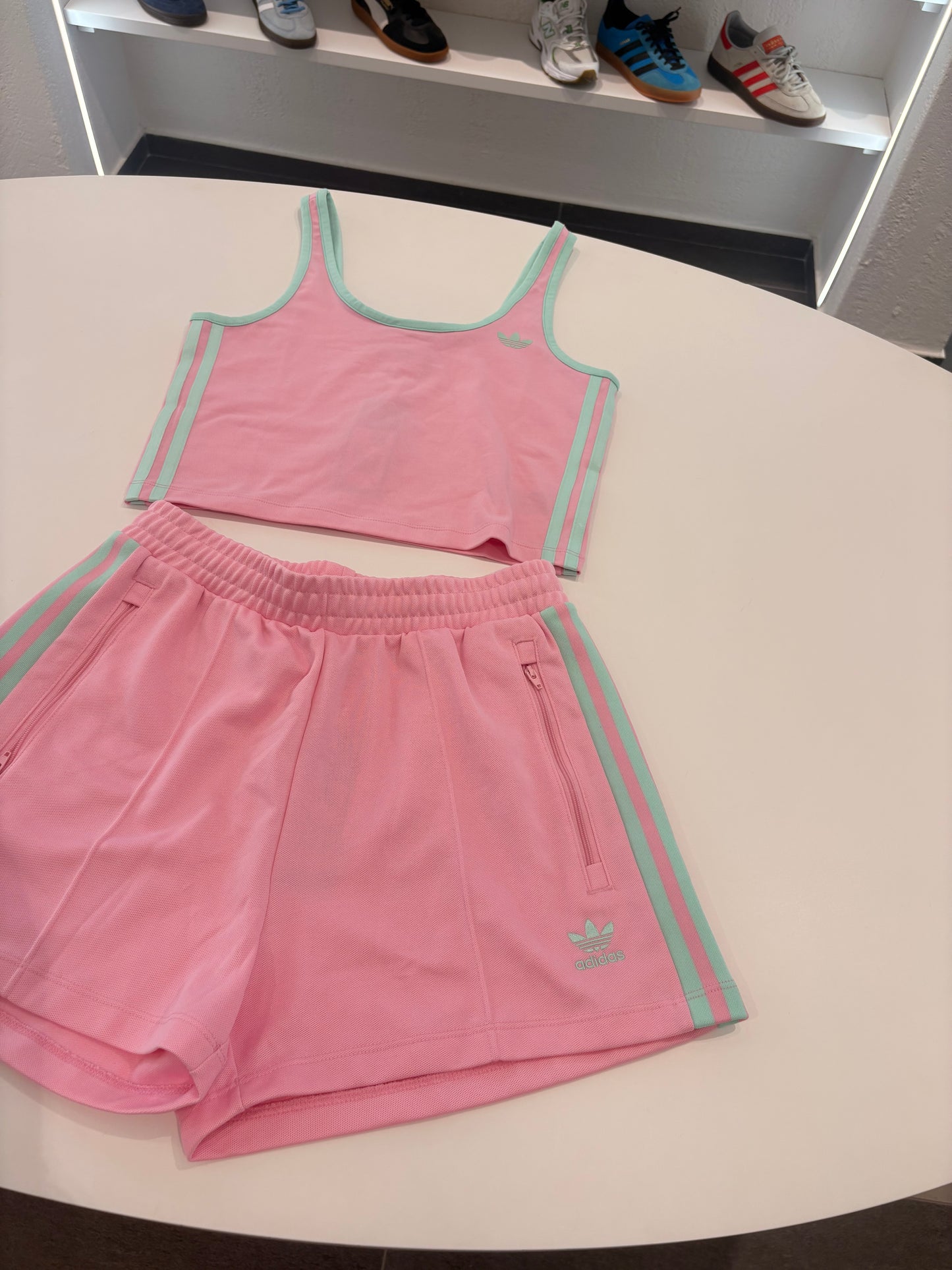 Coordinato Adidas top pink
