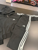 Tuta Adidas ragazza 3lines black