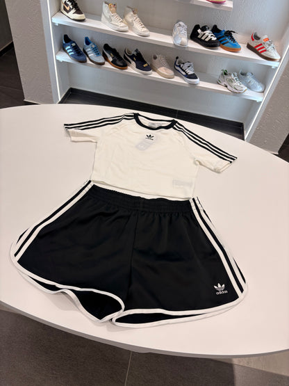 Coordinato Adidas B&W crop